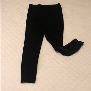 Women’s Loft Black Velvet Leggings